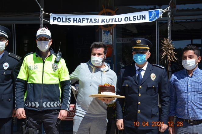 KAVGA İHBARINA GİTTİLER, PASTA KESTİLER